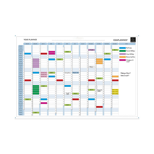 Exacompta Magnetic Perpetual Year Planner (Comes with magnets, magnet strips, pens and box) 56153E