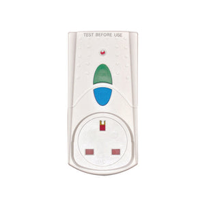 RCD Safety Plug White (Takes 3000 upto Watts and 13 Amps) PB5000