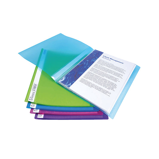 Rapesco Flexi Display Book 20 Pocket A4 Assorted (Pack of 10) 0916