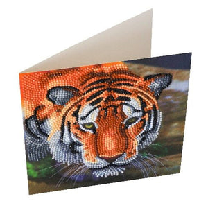 Crystal Art Card Kit - Tiger