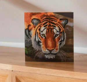 Crystal Art Card Kit - Tiger