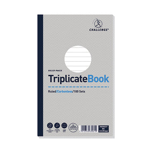 Challenge Carbonless Triplicate Book 100 Sets 210x130mm (5 Pack) 100080445