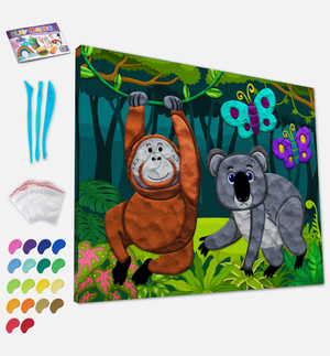 Clay Painting Kit 40x30cm - Jungle