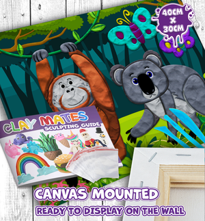 Clay Painting Kit 40x30cm - Jungle