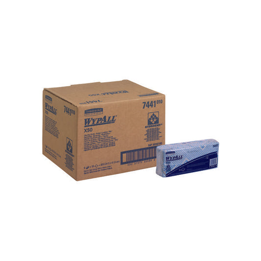 Wypall X50 Cleaning Cloths Blue (Pack of 50) 7441