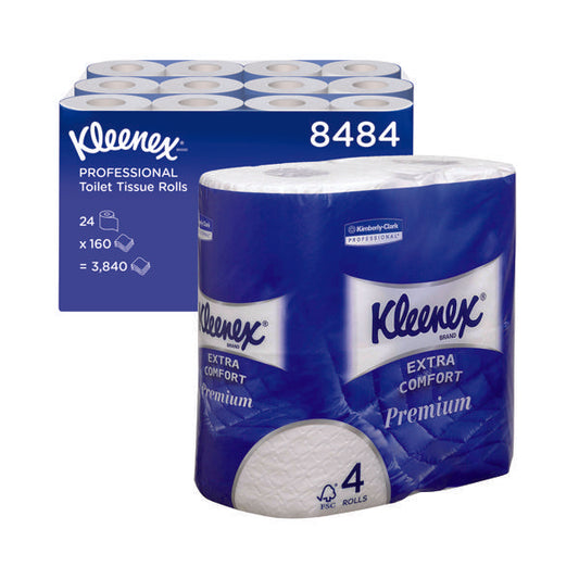 Kleenex 4-Ply Quilted Toilet Roll (Pack of 24) 8484