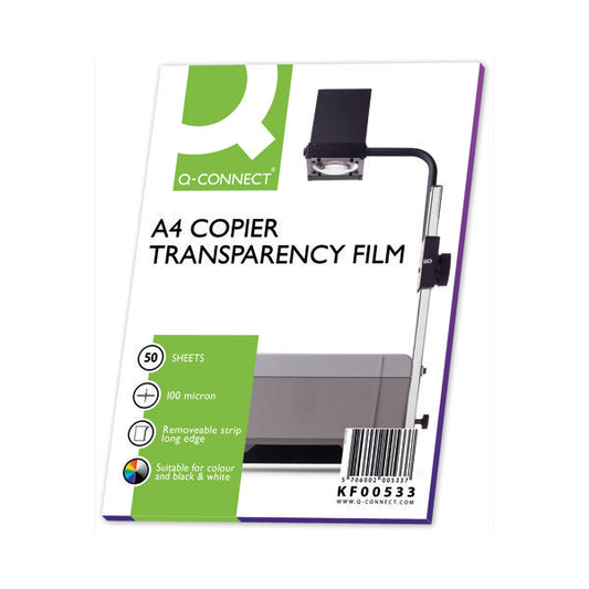 Q-Connect Laser Copier Over Head Projection Film (Pack of 50) KF00533