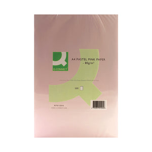 Q-Connect Pink A4 Copier Paper 80gsm Ream (Pack of 500) KF01095