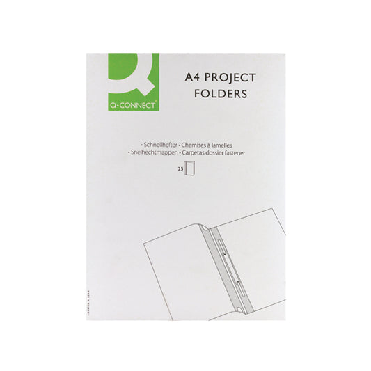 Q-Connect Project Folder A4 Blue (Pack of 25) KF01454