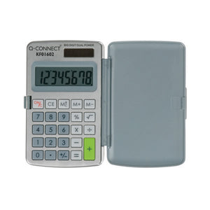 Q-Connect 8-Digit Pocket Calculator Extra Large Display 99x58x6mm KF01602