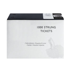 Strung Ticket 37x24mm White (Pack of 1000) KF01618