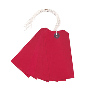 Strung Tag 120x60mm Red (Pack of 1000) KF01627