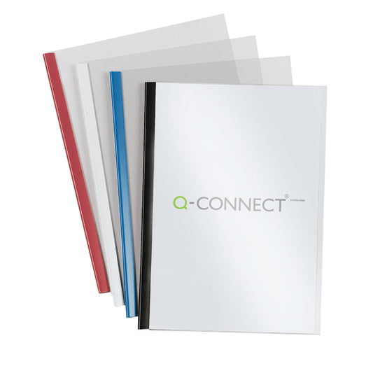 Q-Connect Black A4 5mm Slide Binder and Cover Set (Pack of 100) KF01940