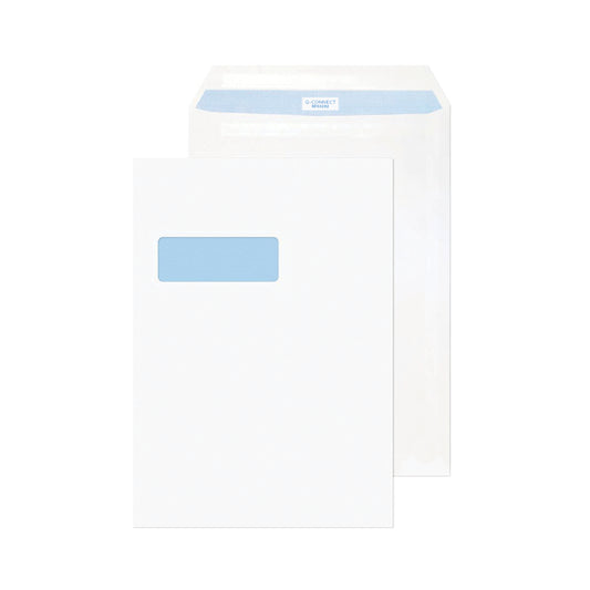 Q-Connect C4 Envelope Window Self Seal 90gsm White (Pack of 75) KF07561