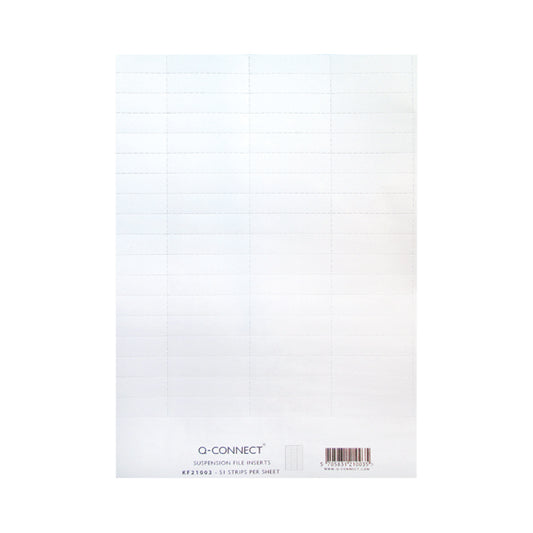 Q-Connect Suspension File Insert White (Pack of 51) KF21003