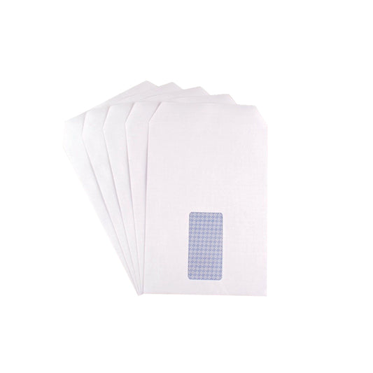 Q-Connect C5 Envelopes Window Pocket Self Seal 90gsm White (Pack of 500) 2820