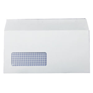 Q-Connect DL Envelopes Window Self Seal 100gsm White (Pack of 1000) 7138