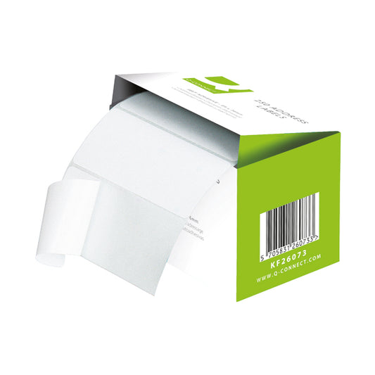 Q-Connect Address Label Roll Self Adhesive 102x49mm White (Pack of 180) 0073024