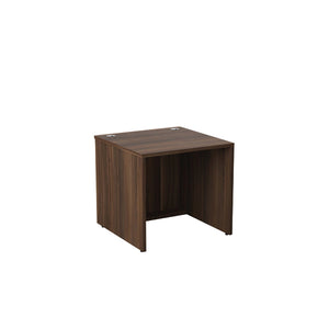 Jemini Reception Modular Straight Desk Unit 800x800x740mm Dark Walnut KF71534