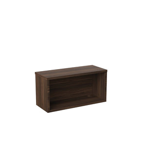 Jemini Reception Modular Straight Riser Unit 800x315x400mm Dark Walnut KF71535