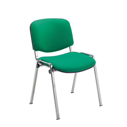 Jemini Ultra Multipurpose Stacking Chair Green/Chrome KF72905