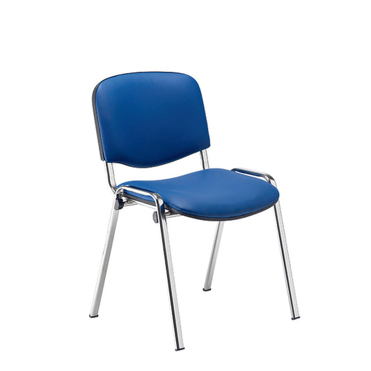 Jemini Ultra Multipurpose Stacking Chair Polyurethane Blue/Chrome KF72906