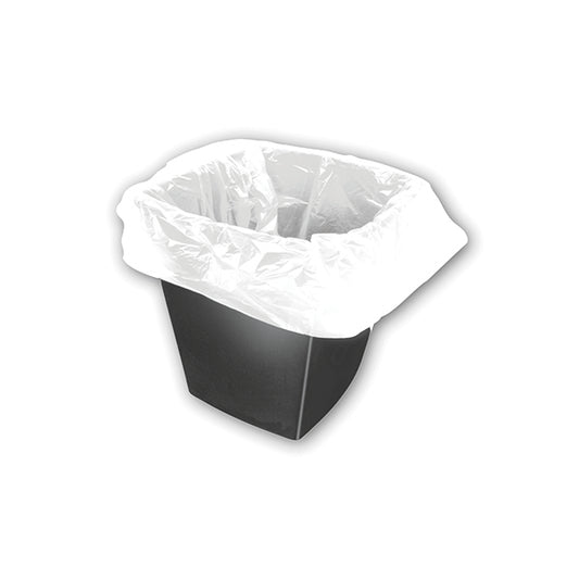 2Work Square Bin Liners 30 Litre White (Pack of 1000) KF73380