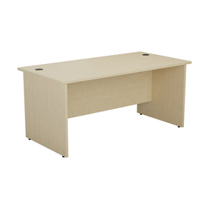 Jemini Rectangular Panel End Desk 1600x800x730mm Maple KF804505