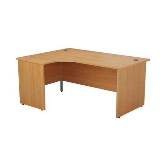 Jemini Radial Left Hand Panel End Desk 1800x1200x730mm Beech KF805120