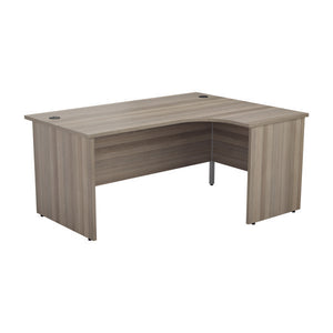 Jemini Radial Right Hand Panel End Desk 1800x1200x730mm Grey Oak KF805199