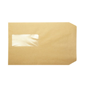 Q-Connect C5 Envelopes Window Pocket Peel and Seal 115gsm Manilla (Pack of 500) KF97370