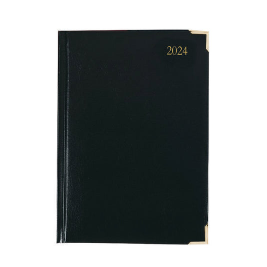 Executive Diary Day Per Page A4 Black 2024 KFEA41BK24