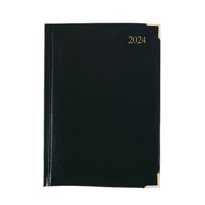 Executive Diary Day Per Page A5 Black 2024 KFEA51BK24