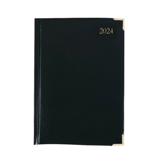 Executive Diary Day Per Page A5 Black 2024 KFEA51BK24