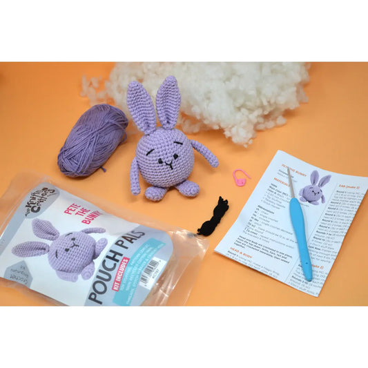 Knitty Critters Pouch Pals - Pete The Bunny