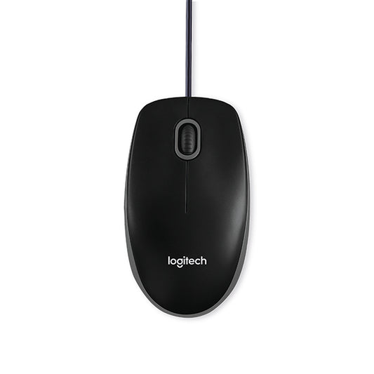 Logitech B110 Optical Mouse Silent Wired USB Black 910-005508