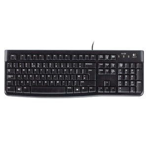 Logitech K120 Business Keyboard Spill Resistant  Low Profile Quiet Keys Black 920-002524