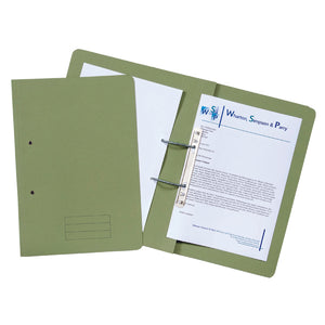 Spiral Files 285gsm Foolscap Green (Pack of 50) TFM50-GRNZ