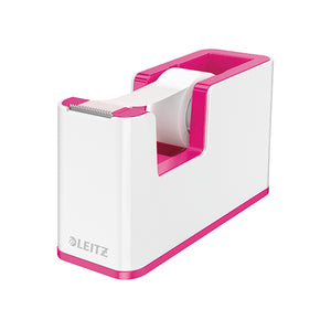 Leitz WOW Tape Dispenser Dual Colour White/Pink 53641023