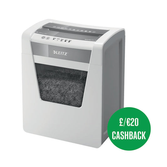 Leitz IQ Office Micro-Cut Paper Shredder Security P-5 White 80021000