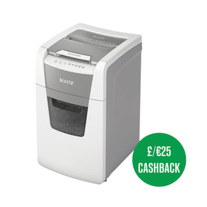 Leitz IQ Autofeed Office 150 Automatic Cross-Cut Paper Shredder P-4 White 80131000