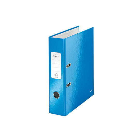 Leitz Wow 180 Lever Arch File 80mm A4 Blue (Pack of 10) 10050036