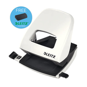 Leitz NeXXt WOW Metal Office Hole Punch Pearl White 50081001