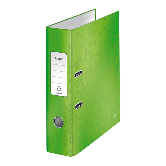 Leitz 180 WOW Lever Arch File A4 80mm Green (Pack of 10) 10050054