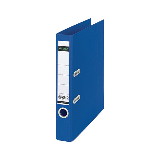 Recycle Colours Lever Arch File A4 50mm Blue (Pack of 10) 10190035