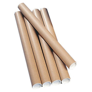 Postal Tube 450x76mm Brown Kraft (Pack of 12) PT-076-15-0450