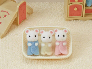 Sylvanian Families Marshmallow Mouse Triplets