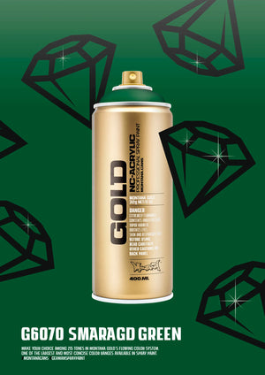 Montana GOLD Spray Paint - Smaragd Green (G6070)