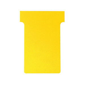 Nobo T-Card Size 3 80 x 120mm Yellow (Pack of 100) 2003004