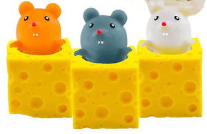 Mouse In The Cheese Squeeze Toy